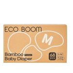 ECO BOOM Diapers, Baby Bamboo Viscose Diapers, Eco-Friendly Natural Soft Disposable Nappies for Infant, Size 5 Suitable for 26lb+ (X-Large - 28 Count)